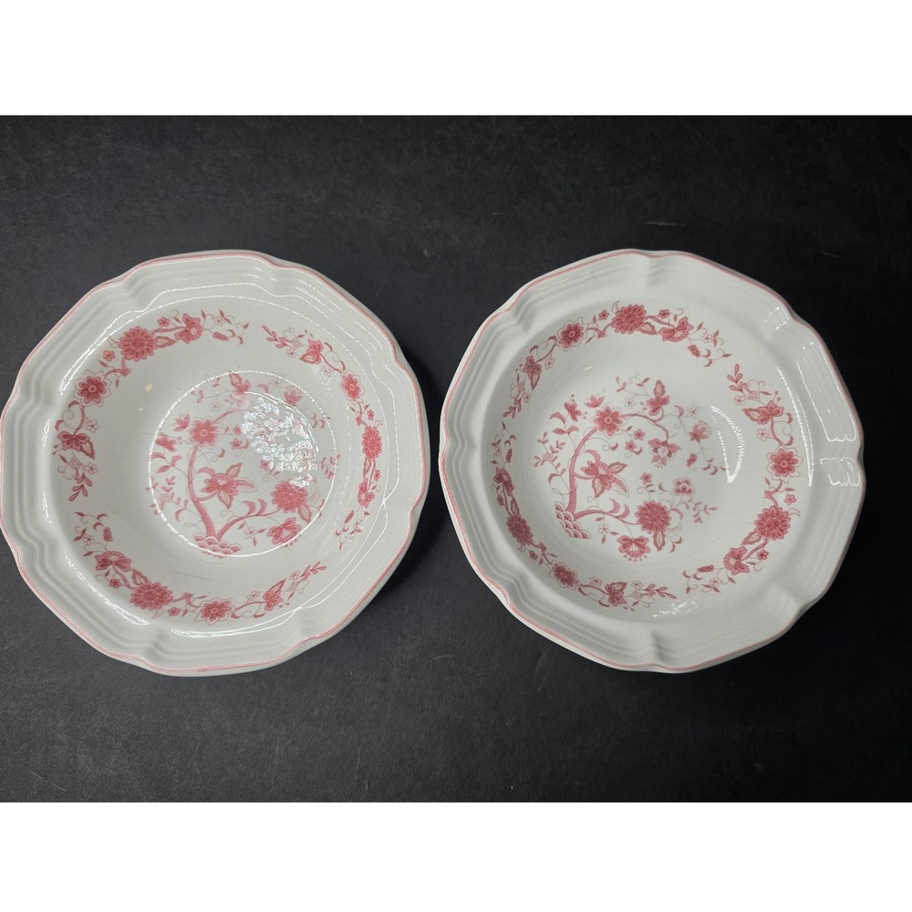 Hankook Korean Seine Red Onion Soup Cereal Bowl Stoneware Floral Cottagecore
